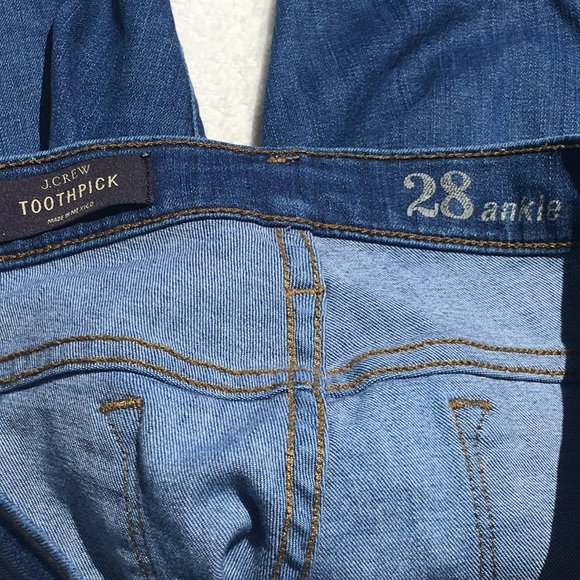 J. Crew Toothpick Skinny Ankle Jeans 28 - Picture 5 of 8